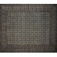 thumbnail image 2 of Dabu Block Print Indian Tapestry Cotton Spread 108" x 88" Full-Queen Blue, 2 of 2
