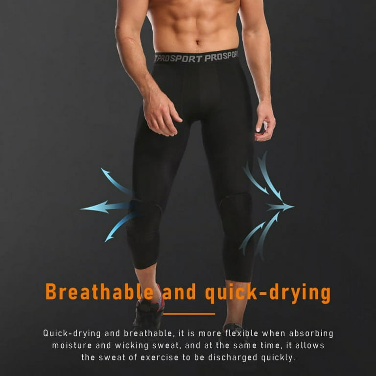 Men's basketball padded compression hotsell pants