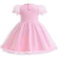 thumbnail image 2 of WIBACKER Baby/Toddler Dress Lantern Short Sleeve Cosplay Princess Dress Up Birthday Gift for Kids Girls Pink, 2 of 9