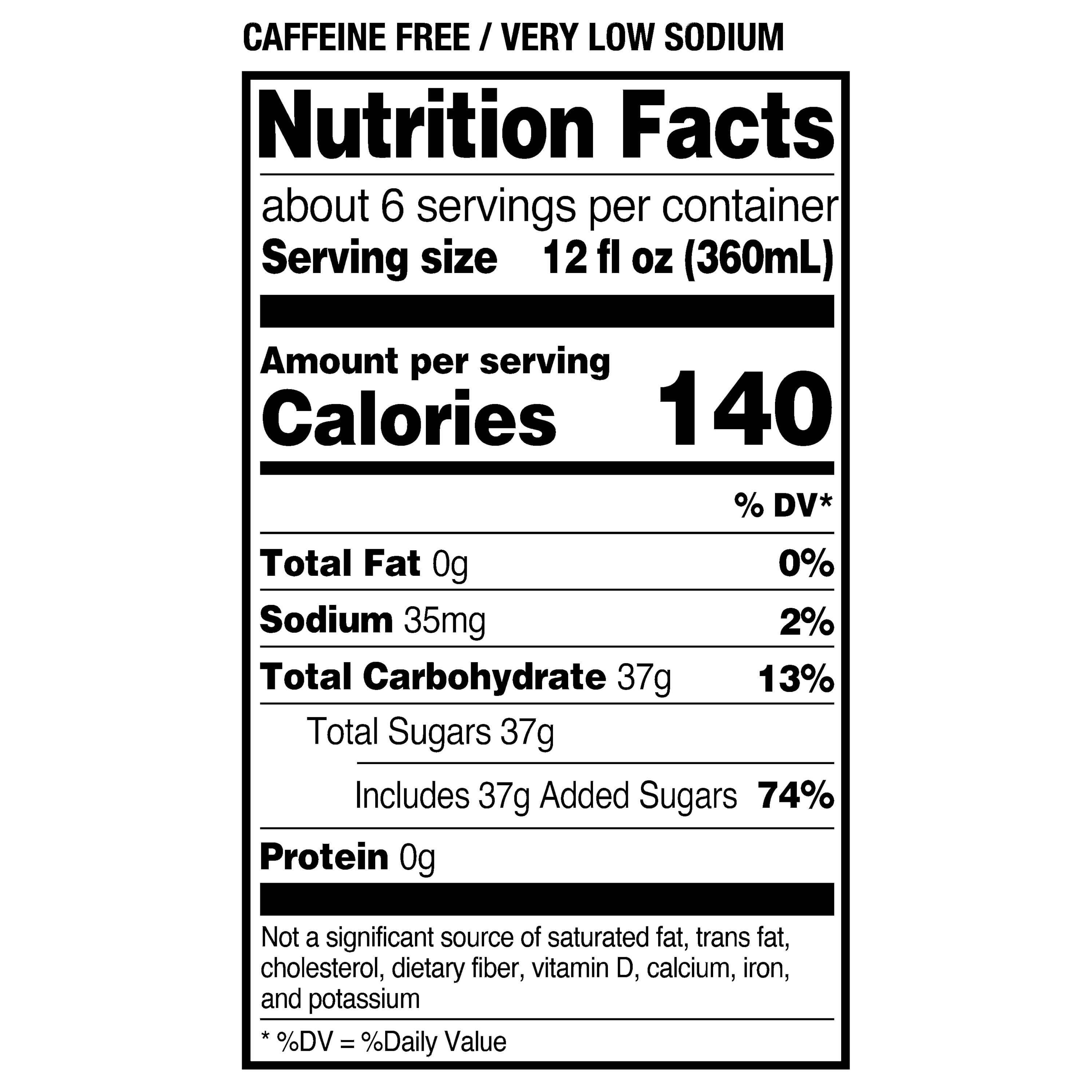 Great Value Caffeine-Free Ginger Ale, 2 Liter Bottle