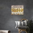 thumbnail image 3 of Farmhouse Wall Decor Rustic Sunflower Wall Art Inspirational Quotes Canvas Country Sunflower Picture Painting Prints Modern Framed Home Decor for Bathroom Bedroom Office Kitchen 16''''x12'''', 3 of 6