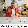 thumbnail image 1 of Yhsdtq, Portable Weekly Medication Box, 7-Day Travel Organizer, Clear Plastic Compartment, Durable Plastic Construction, For Home/Office Use, Daily Pill Dispenser, Medication Management System, 1 of 7