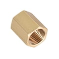 thumbnail image 3 of Uxcell 1/4 x 1/4 G Hembra Rosca Accesorio de Tubería Latón Tono Dorado 6 Paquete, 3 of 5
