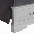 thumbnail image 4 of Twin Size Solid Wood Storage Bed Frame with Hidden Storage, White, for Bedroom, 4 of 5