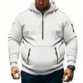 thumbnail image 2 of Makaor Lightweight Hoodie Men Big and Tall Zipper Pullover with Zip Pockets Long Sleeve Sweatshirt Casual Warm Clothes, 2 of 5