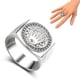 thumbnail image 2 of Anillos para hombres Hip Hop Plata Oro Rey Corona Corazón roto Anillo de dedo MFZFUKR 221884-2, 2 of 8