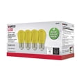 thumbnail image 4 of 4Pk - 1W S14 LED Filament Yellow Transparent Glass Bulb E26 Base 120v, 4 of 4