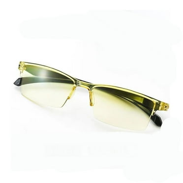 GJX Reading Glasses for Women,Smart Progressive Multifocal Reading Glasses for Women,Blue Light Blocking Anti-Glare Yellow Tint Fashionable One-Piece Design Eye Glasses