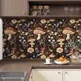 thumbnail image 2 of Peel and Stick Wallpaper Mushroom Wallpaper Vintage Floral Contact Paper Leaf Wall Paper for Shelf Liner Backsplash Living Room Renter Friendly Removable 17.5 x 118In, 2 of 12