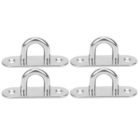 

M8 2-Hole Wall Mount for Secure Hanging Stainless Steel U-Shape Hanger with Fixed Eye Plate & Loop