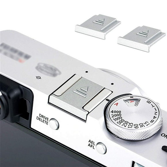 JJC 2 PCS Camera Hot Shoe Cover Cap Protector for Fujifilm Fuji X-T5 X-T4 X-T3 X-T30 II X-T20 X100VI X100V X100 X-PRO3 X-PRO2 X-S20 X-S10 X-E4 X-E3 X-T200 X-T100 X-A10 X-A5 GFX100 GFX50S-Silver
