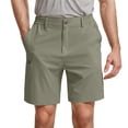 thumbnail image 2 of Mens Dress Shorts Summer Casual Elastic Waist Lightweight Breathable Straight Leg Relaxed Fit Golf Shorts with Pockets, 2 of 5