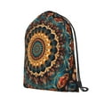 thumbnail image 6 of XMXT Unisex Drawstring Backpack for Women Men, Mandala Flower Elements Waterproof Gym Bag String Bags for Shopping Sport Travel, s, 6 of 8