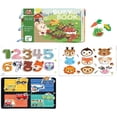 thumbnail image 1 of Libro educativo Libro de pasta Juguetes Montessori para niños de 1 a 3 años Niños niñas 30 páginas a medio terminar, 1 of 5