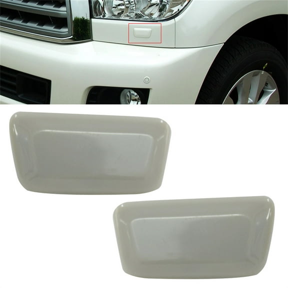 For Toyota Sequoia 2008-2020 Left & Right Plastic Headlight Washer Nozzle Cover