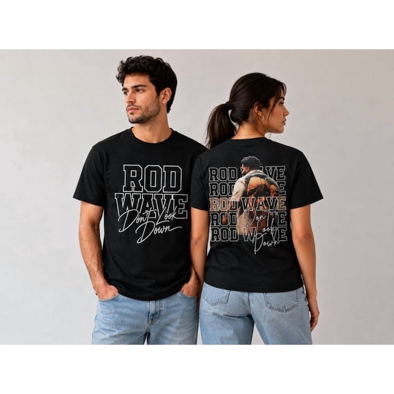 Rod Wave Shirt, Dont Look Down Graphic T-shirt, Vintage Rap Music Top, Unisex Hip Hop Fan Gift