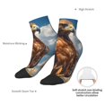 thumbnail image 6 of Rocae Blue Sky White Cloud Eagle for Premium Adult Socks,Comfortable, Breathable, and Durable Socks, Perfect for Everyday Wear, 6 of 7
