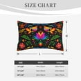 thumbnail image 2 of Salouo Mexican Flower Traditional1 Print Print Pillow Case Cover,Wrinkle-Free Bed Pillow Cover Pack of 1 Home Decor Fade-Resistant and Stain-Resistant ,Pillows Not Included -20"x30", 2 of 8