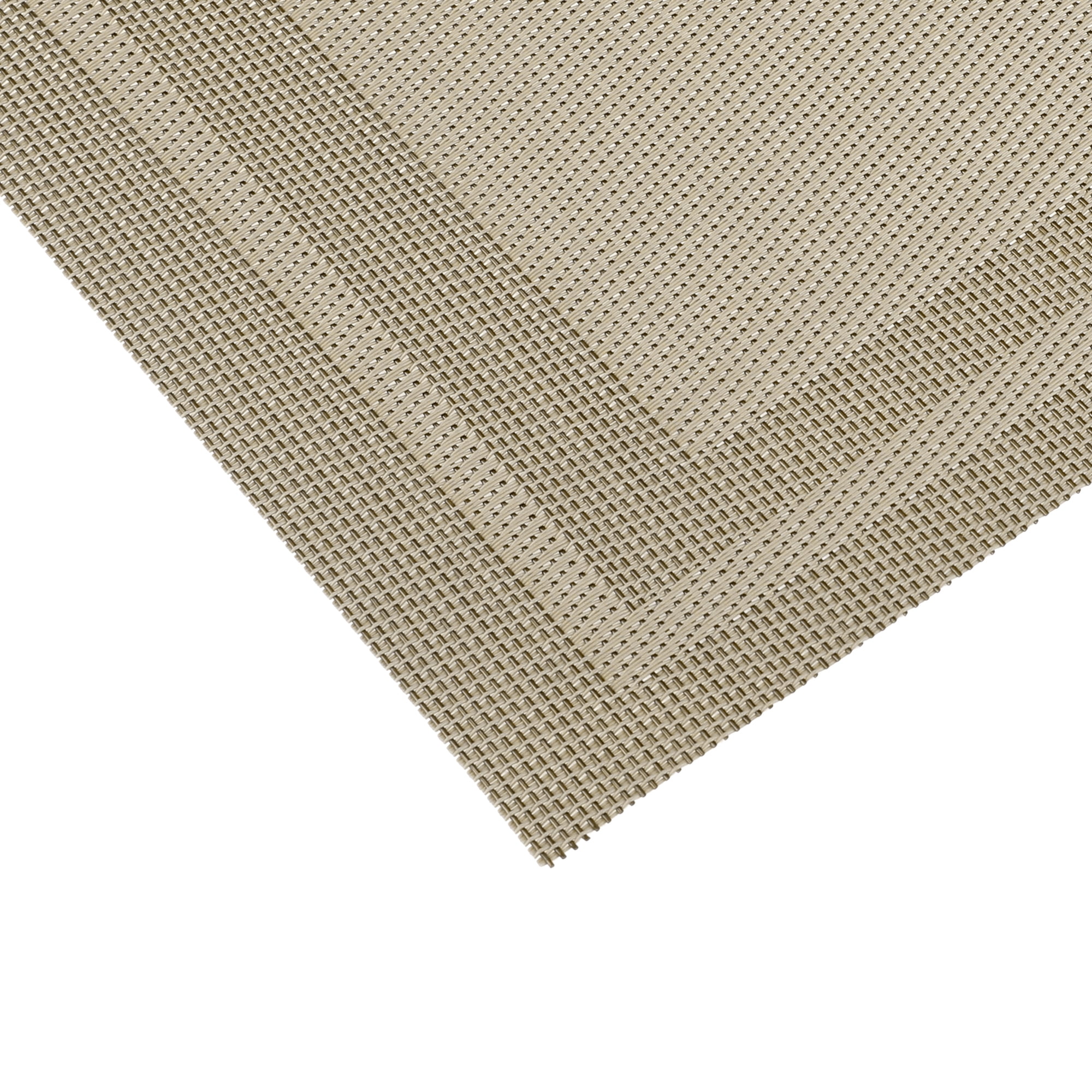 Unique Bargains Set of 6 Washable Modern Polyvinyl Chloride Placemats Champagne 18x12 Inch