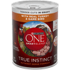 (12 Pack) Purina ONE Natural, High Protein Gravy Wet Dog Food, SmartBlend True Instinct Turkey & Game Bird - 13 oz. Cans