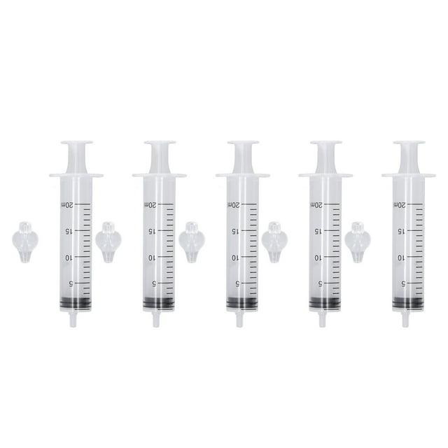 Irrigador nasal con jeringa de silicona, 5 unidades, portátil, ligero, para bebés, 20 ml