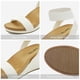 thumbnail image 3 of Sandalia DREAM PAIRS NINI-5 Blanca con Tira Elástica y Cuña de 7.5 cm, 3 of 5
