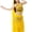Jaune, variante sur BellyLady Costume de Danse du Ventre d'Halloween, Haut de Soutien-Gorge Dos Nu, Foulard de Hanche et Jupe-Violet