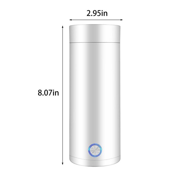 RKSTN Heated Water Cup Travel Kettle Car Kettle Portable Kettle, 3 in 1 Mini Car Kettle , Fast Water Boil Small Tea Pot, Automatic Shut Off Tea Kettle, Water Heater for Tea Kitchen Gadgets