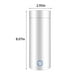 thumbnail image 3 of Hervidor de viaje portátil | Hervidor de coche 3 en 1 y botella de agua térmica | Hervidor eléctrico de acero inoxidable de 400 ml con apagado automático | Hervido rápido para té, café y fórmul, 3 of 5