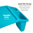 thumbnail image 6 of Mind Reader Kids Lap Desk, Activity Tray, Drawing, Stackable, Portable, Plastic, 22.25"L x 10.75"W x 8.5"H, Set of 2, Blue, 6 of 8