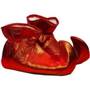 Red Costume Elf Shoe Covers Adult One Size