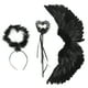 thumbnail image 5 of Juego de alas de ángel BuyWeekMX paquete de 3 alas de plumas artificiales de ángel del diablo, 5 of 9