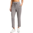 thumbnail image 1 of Pantalones G graduales de cintura alta para golf 7/8, tobillo, mujer, gris empolvado, 1 of 7