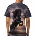 thumbnail image 4 of LAOLIUSN Mens Animal Graphic T-Shirt Funny Horse Short Sleeve Tee Tops S-4XL, 4 of 7