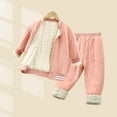 thumbnail image 2 of Gubotare Kids Pjs Long Sleeve Pajama Set,Comfy Nightwear Soft Loungewear,Family Matching Pjs Set Size 7-8 (Pink,7-8 Years), 2 of 4