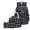 Footprint/ Black, variant on Purple Star Print School Backpacks Set for Teen with Lunch Bags Water Resistant Lightweight Large Bookbag