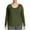 Army Green, variant on Oversized T-Shirts for Women Crewneck Solid Color Lightweight Casual Long Sleeve Shirts Tops Brown 3XL