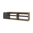 thumbnail image 5 of TV Stands With Storage Modern TV Stand, Entertainment Console with Open Shelves, Navy blue and Naatural Oak,Entertainment Centers, 5 of 5