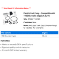 thumbnail image 2 of Electric Fuel Pump - Compatible with 1985 Chevy Impala 4.3L V6, 2 of 2