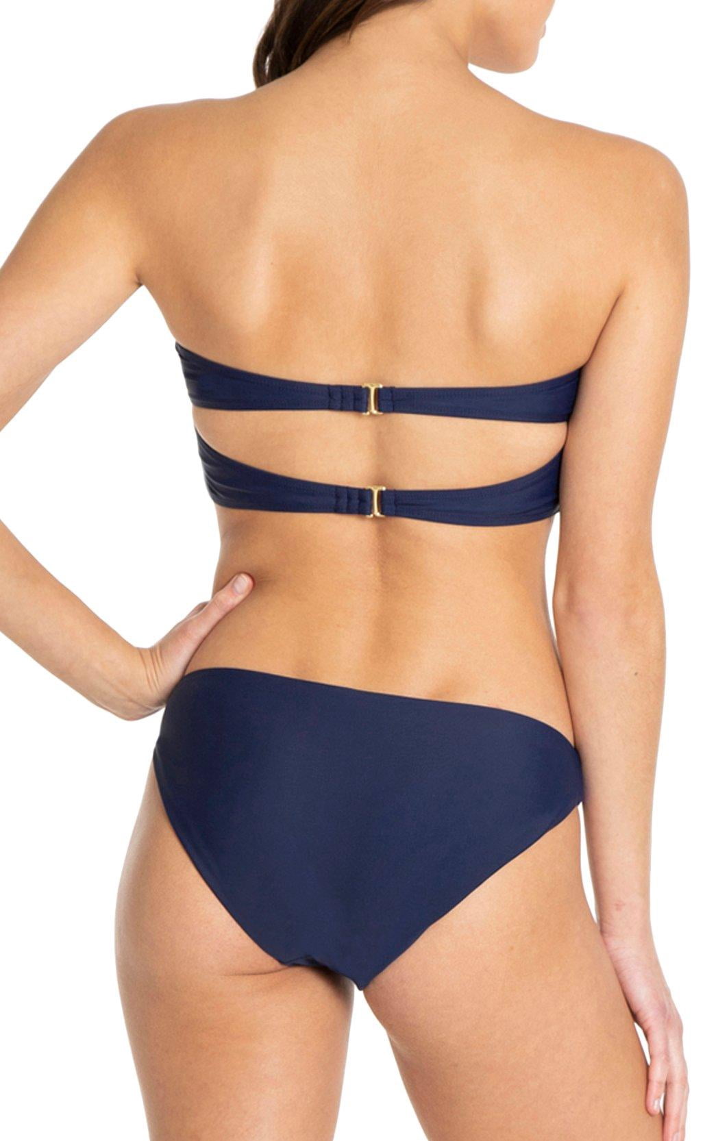 Cyn & Luca Juniors Brianna Colorblocked Scoop Swimsuit Bottoms