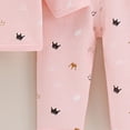 thumbnail image 5 of Gubotare Toddler Pajamas Trendy Pajamas for Girls 2-Piece Soft Long Sleeve & Pants PJ Set Jammies 3 6 Months (Pink,3-6 Months), 5 of 7