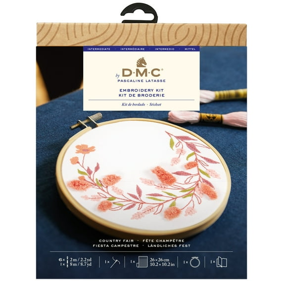DMC Embroidery Kit-Country Fair
