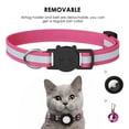 thumbnail image 6 of KANCOKIT Reflective AirTag Cat Collar with Bells, Cat Tracker Collar with Silicone Airtag Holder for Girl Boy Cats, Kittens and Puppies, Pink, 6 of 10