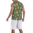 thumbnail image 2 of Naloa Cactus In Pots Basketball Jersey Reversible Men's Mesh Athletic Sports Shirts Training Practice S-4XLLarge, 2 of 6
