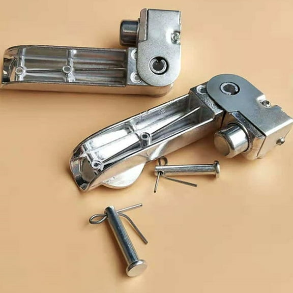 Clispeed 1 Pair Electric Vehicle Foot Rest Aluminum Alloy Pedal for Long Distance Riding 11X5CM