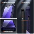 thumbnail image 6 of Designed for iPhone 14 Plus Case 2 in 1 Gift Militay Grade Drop Protective Rugged Heavy Duty Cover Shockproof Case for iPhone 14 Plus Phone Case for Women Men boy Girl (Purple+Blue), 6 of 17
