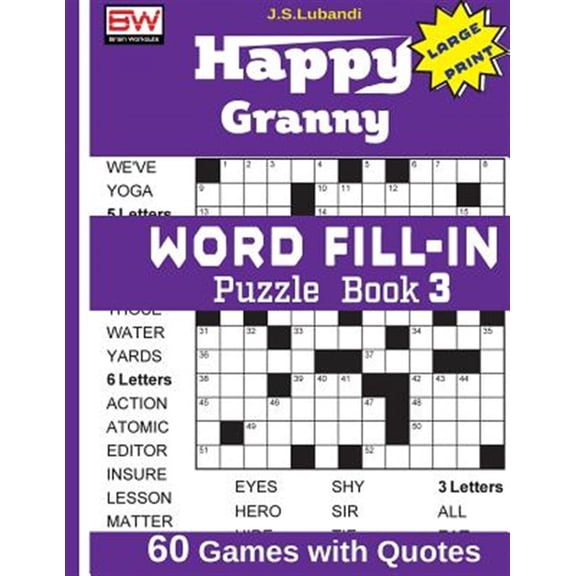 Happy Granny Word Fill-in Puzzle