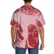 thumbnail image 3 of Balery Striped Meat Camisa Casual de Manga Corta con Botones para Hombre, Texturizada, Estilo Cubano, para Playa, Verano-Small, 3 of 5