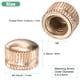 thumbnail image 3 of Paquete de 25 tuercas de tapa roscadas, tapas de tornillo M6x11mm para luminarias, tuerca de perilla estriada hembra para reemplazo de cubierta de luz de techo [Tono dorado], 3 of 7