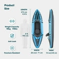 thumbnail image 4 of PROMARINE 1 Person Inflatable Kayak Set Blow up Boat  with Adjustable Seats and Air Pump, Blue, 4 of 6